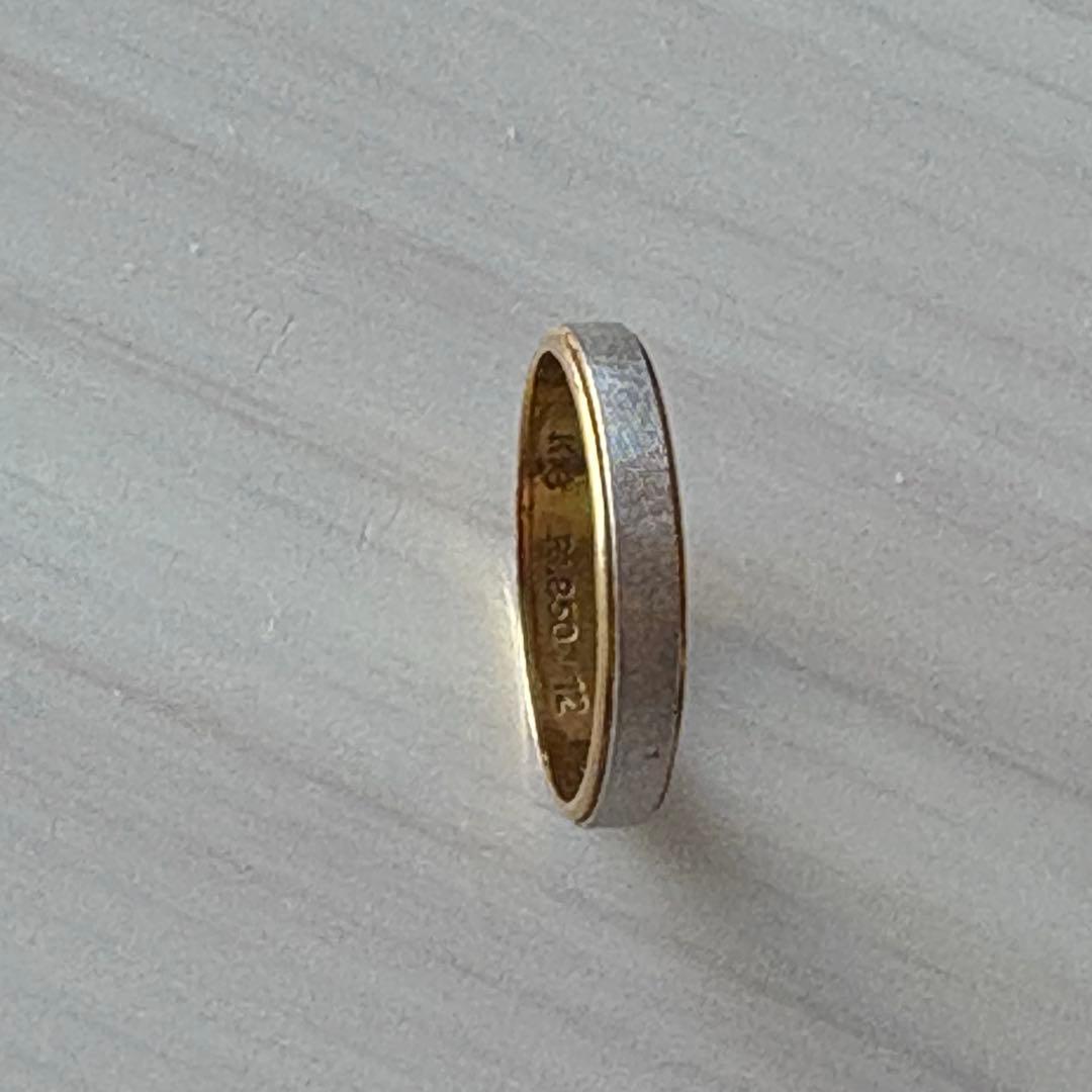 k18 pt850シンプルリング