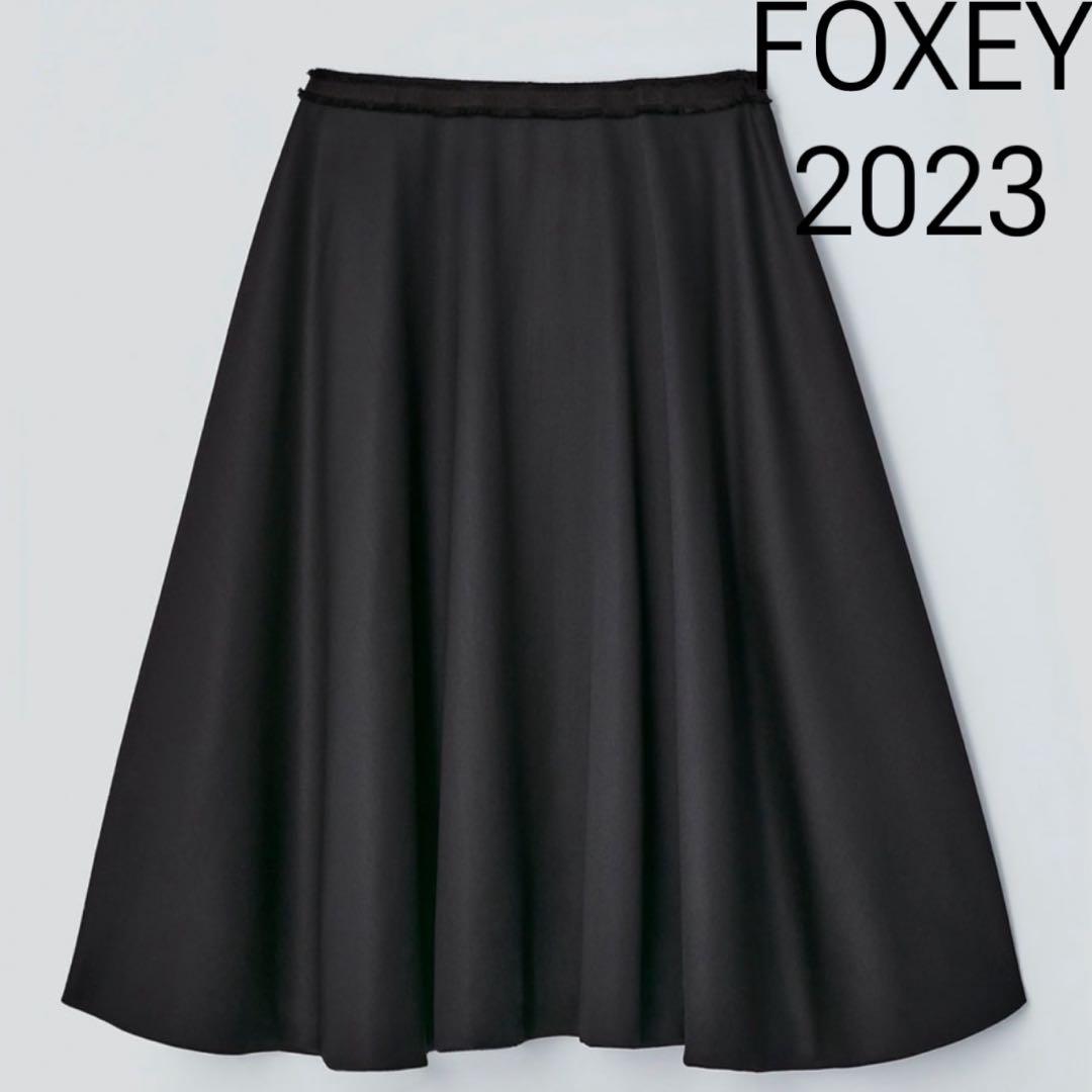 23年　FOXEY 43205 Botticelli Skirt ウールスカート