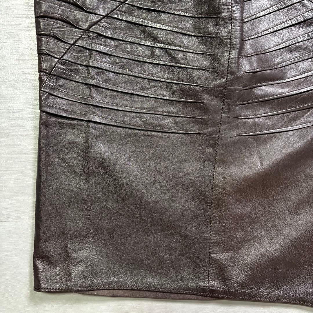 GUCCI レザースカート　羊革　ラムレザー　イタリア製　トムフォード期