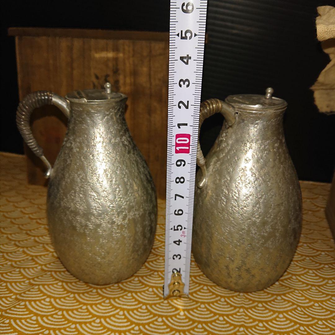 時代物、錫半、ちろりふたつき