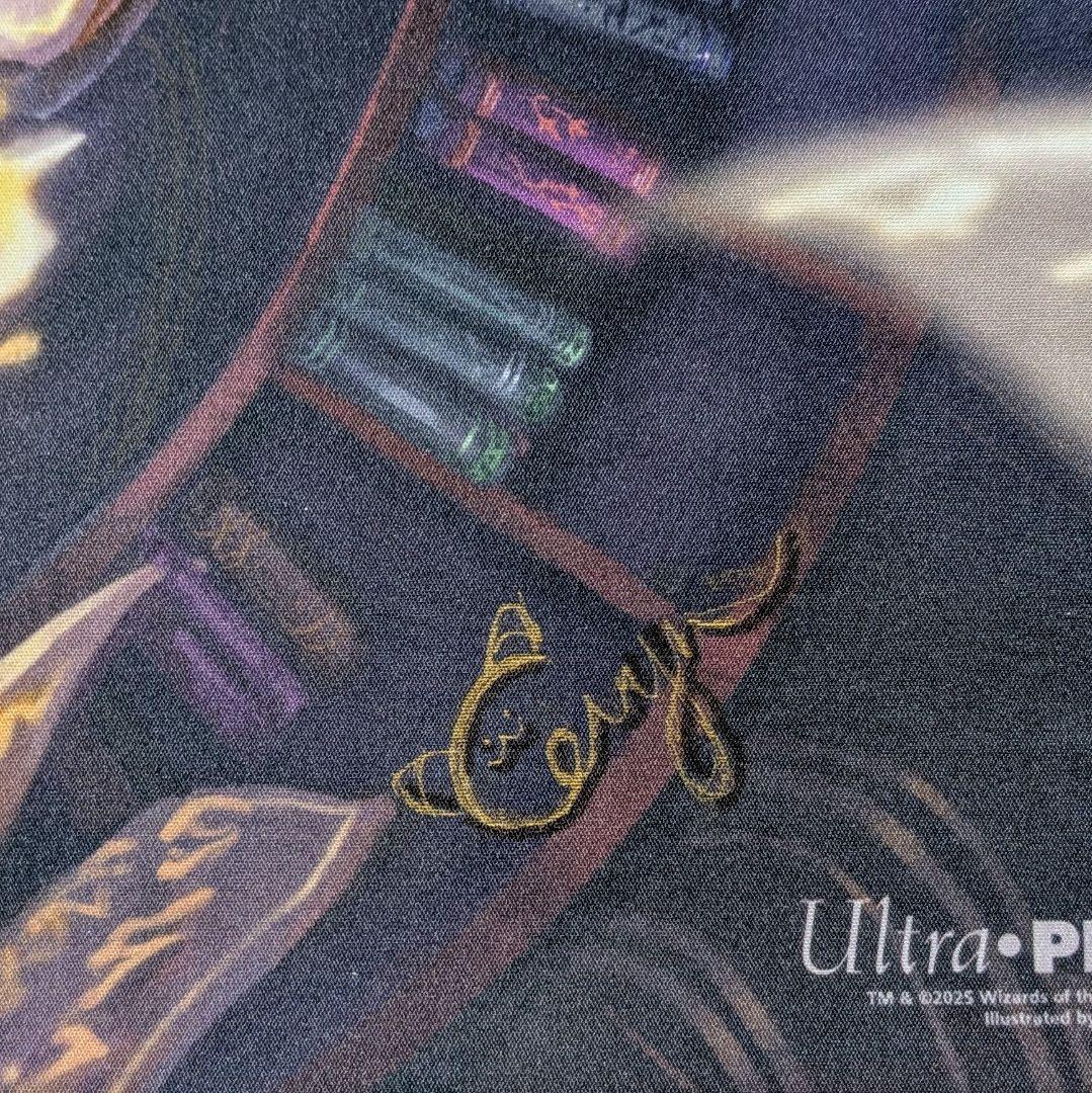 【未使用】ボーダーレス版　知りたがりの学徒、タミヨウ　サインド　両面プレイマット