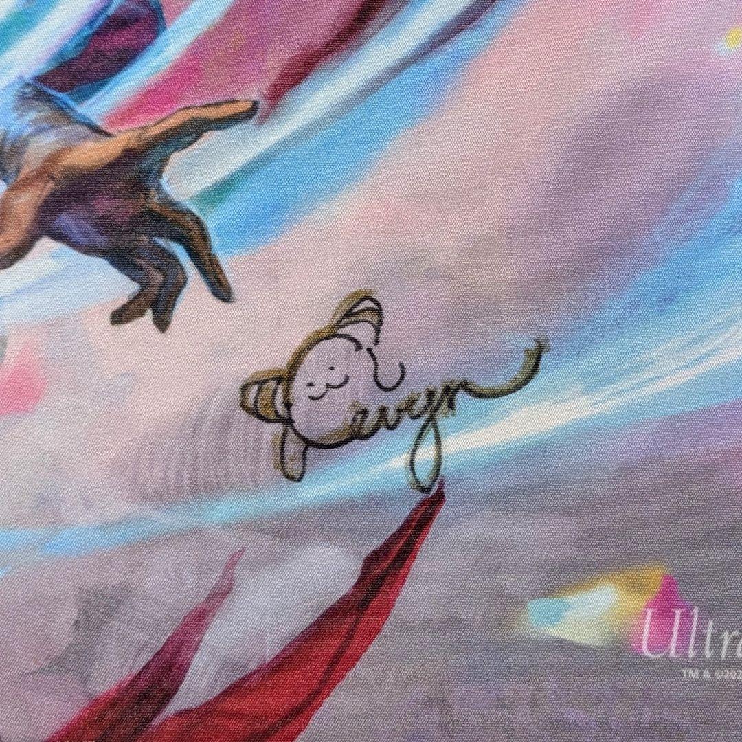 【未使用】ボーダーレス版　知りたがりの学徒、タミヨウ　サインド　両面プレイマット