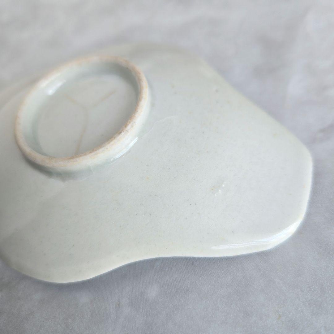 古伊万里　白磁　茶托　江戸時代　藍九谷　古九谷　アンティーク　骨董　柿右衛門白磁