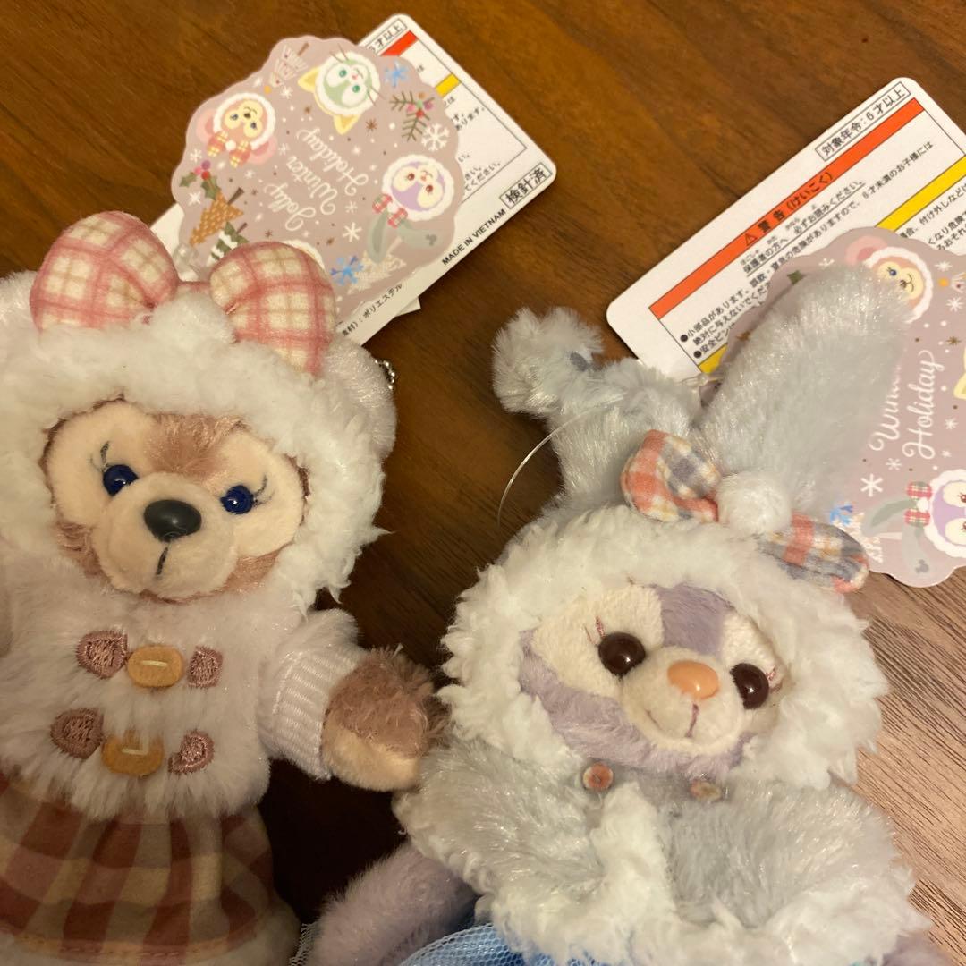 【タグ付き】 ウィンターホリデー　ステラルー　ぬいぐるみバッジ ディズニーシー