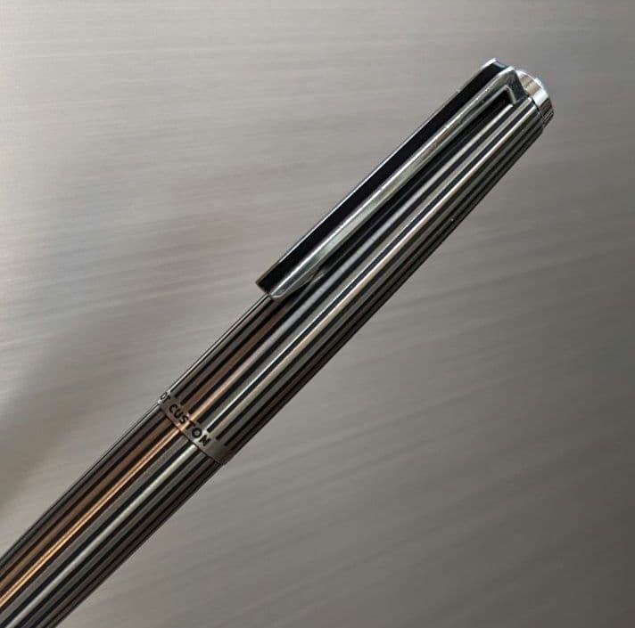 PILOT CUSTOM 18KWG 蝕刻ストライプ 1977年製 ヴィンテージ