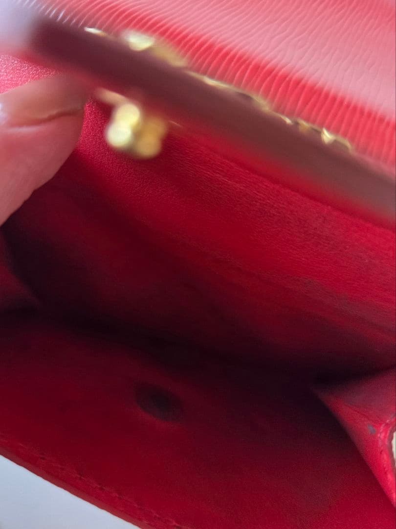 PRADA プラダ 三つ折り ミニ財布 レッド 正規品