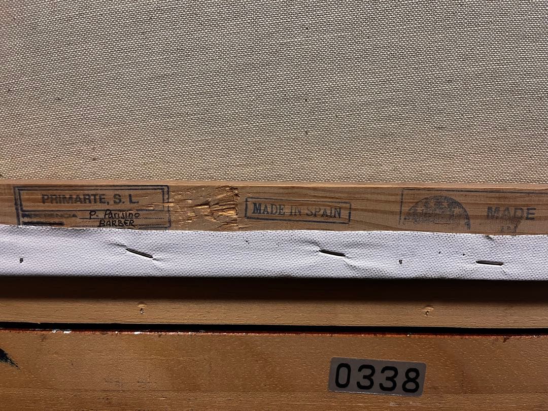 油絵　貴族人物　作者不詳