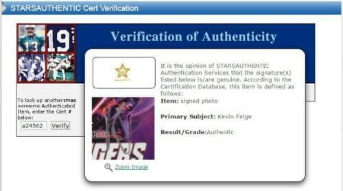 直筆サイン入り写真 ケヴィン・ファイギ アベンジャーズ/エンドゲームSA鑑定済
