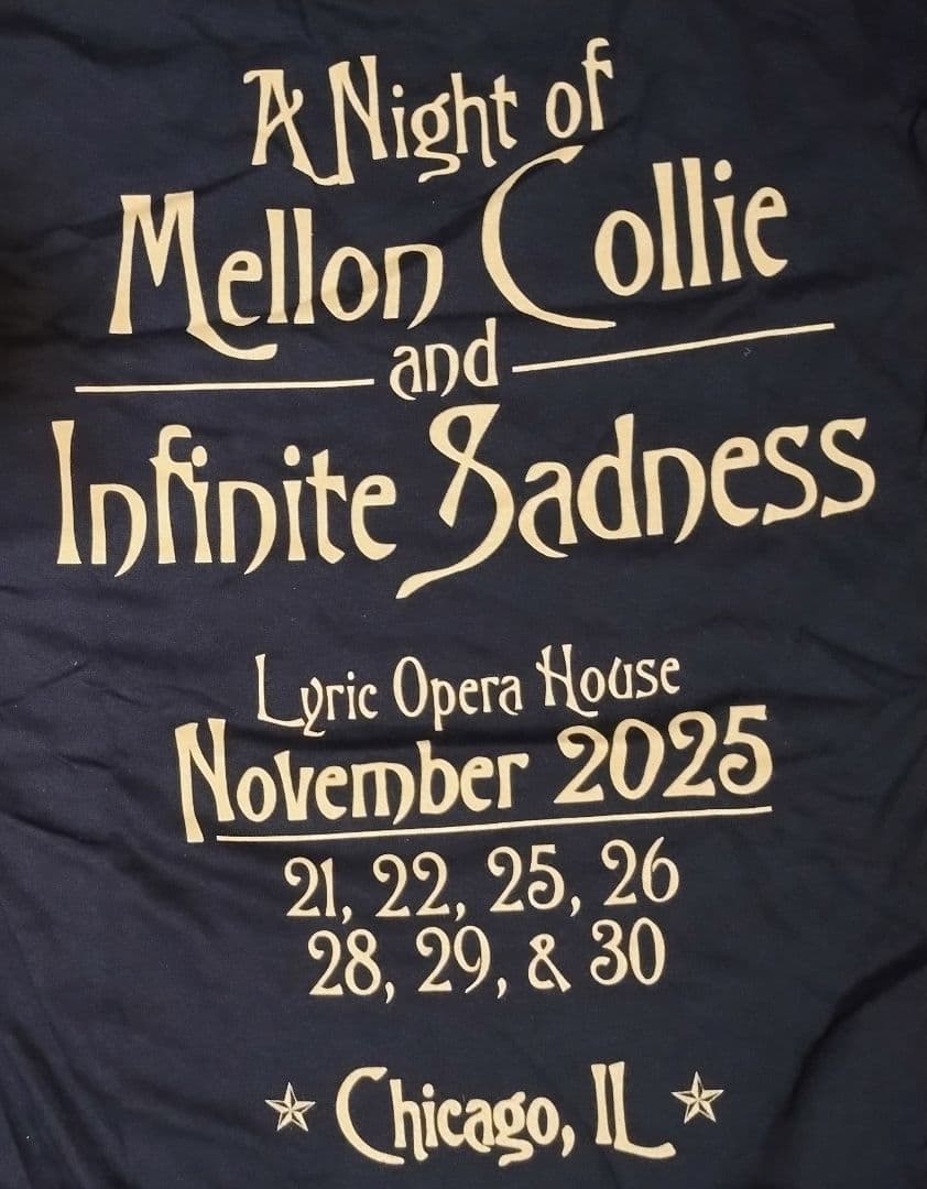 スマッシング・パンプキンズ メロンコリー 30周年オペラ限定 ゴールド Tシャツ