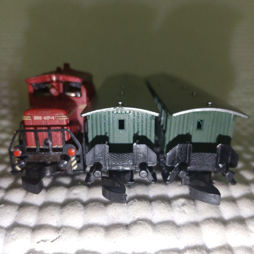 超精密！Marklin mini-club ディーゼル機関車＆客車2両／Zゲージ