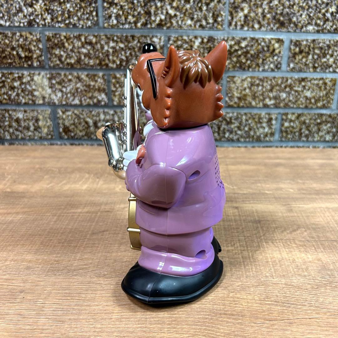 昭和レトロ ダンディーウルフ おしゃべり 目覚まし時計 リズム時計工業 置き時計