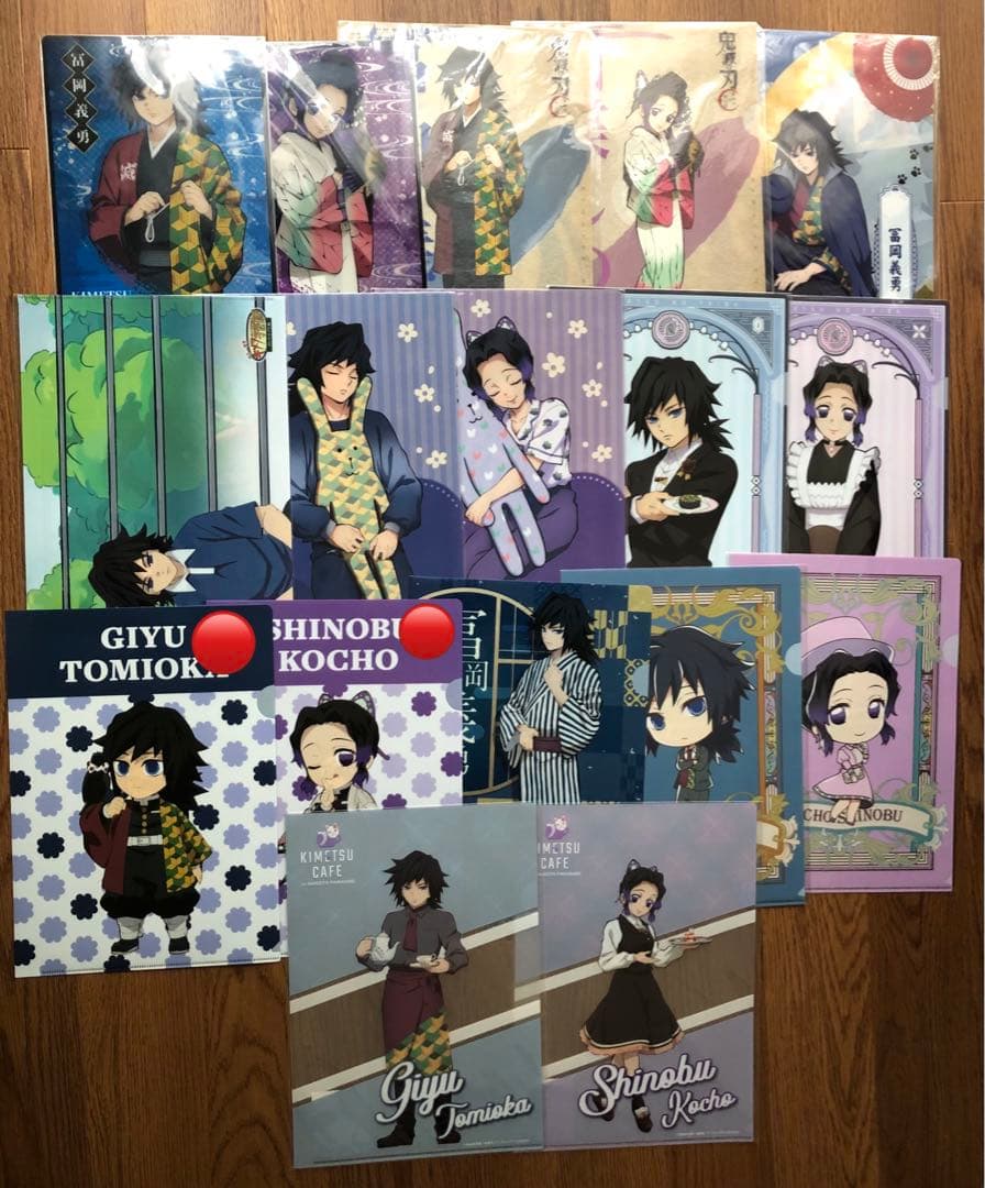 鬼滅の刃　クリアファイル　ufotable 義勇　しのぶ　セット売り
