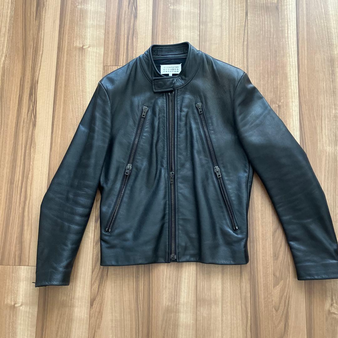 Maison Martin Margiela 八の字 レザーライダース 44