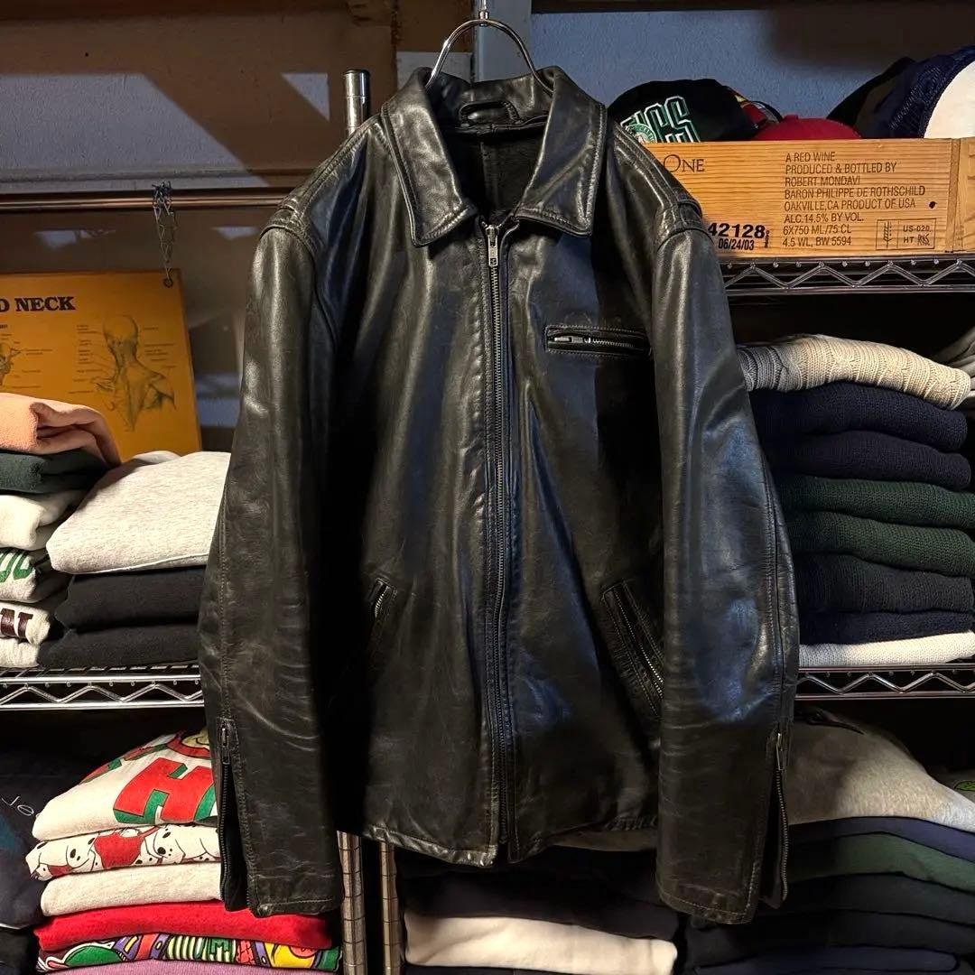 POLOJEANS Ralph Lauren シングルライダース 片ポケ 黒