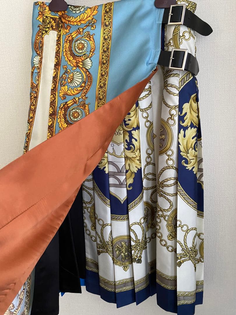 【美品】TOGA トーガ☆スカーフ柄プリーツスカート☆34サイズ