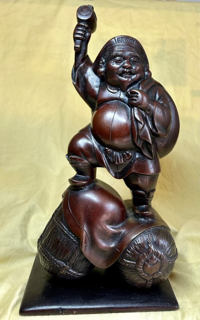 大黒天銅像・秀正銘・七福神・重さ4.8kg