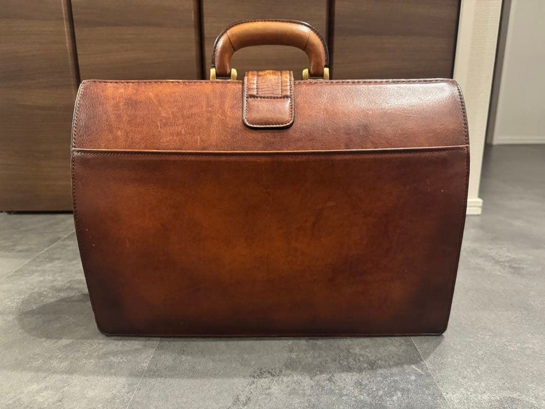 美品 青木鞄 Lugard G3 ダレスバッグ ビジネスバッグ 本革 ブラウン
