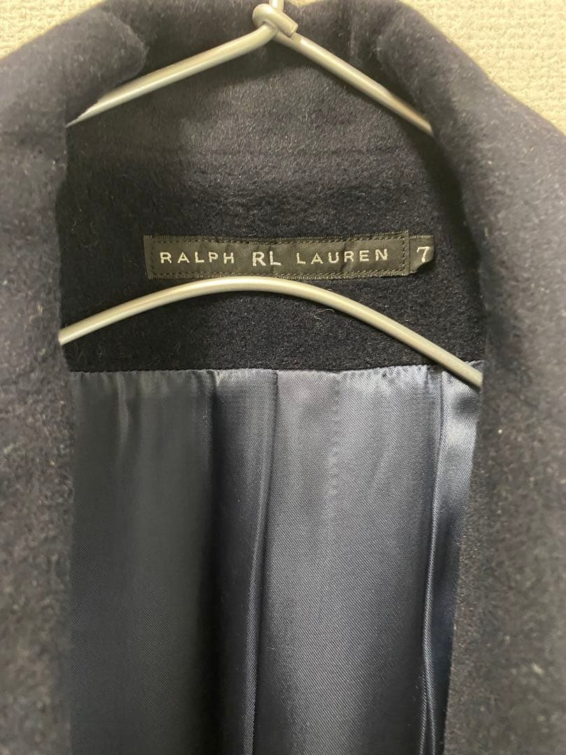 極美品　ラルフローレンブラックレーベル　チェスターコート　アンゴラ混　濃紺