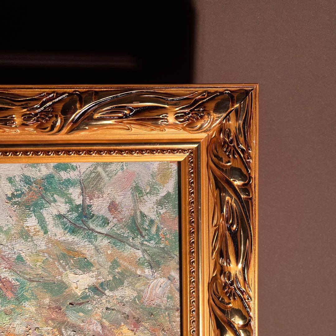 手書き油絵 山道（大）絵画 インテリア