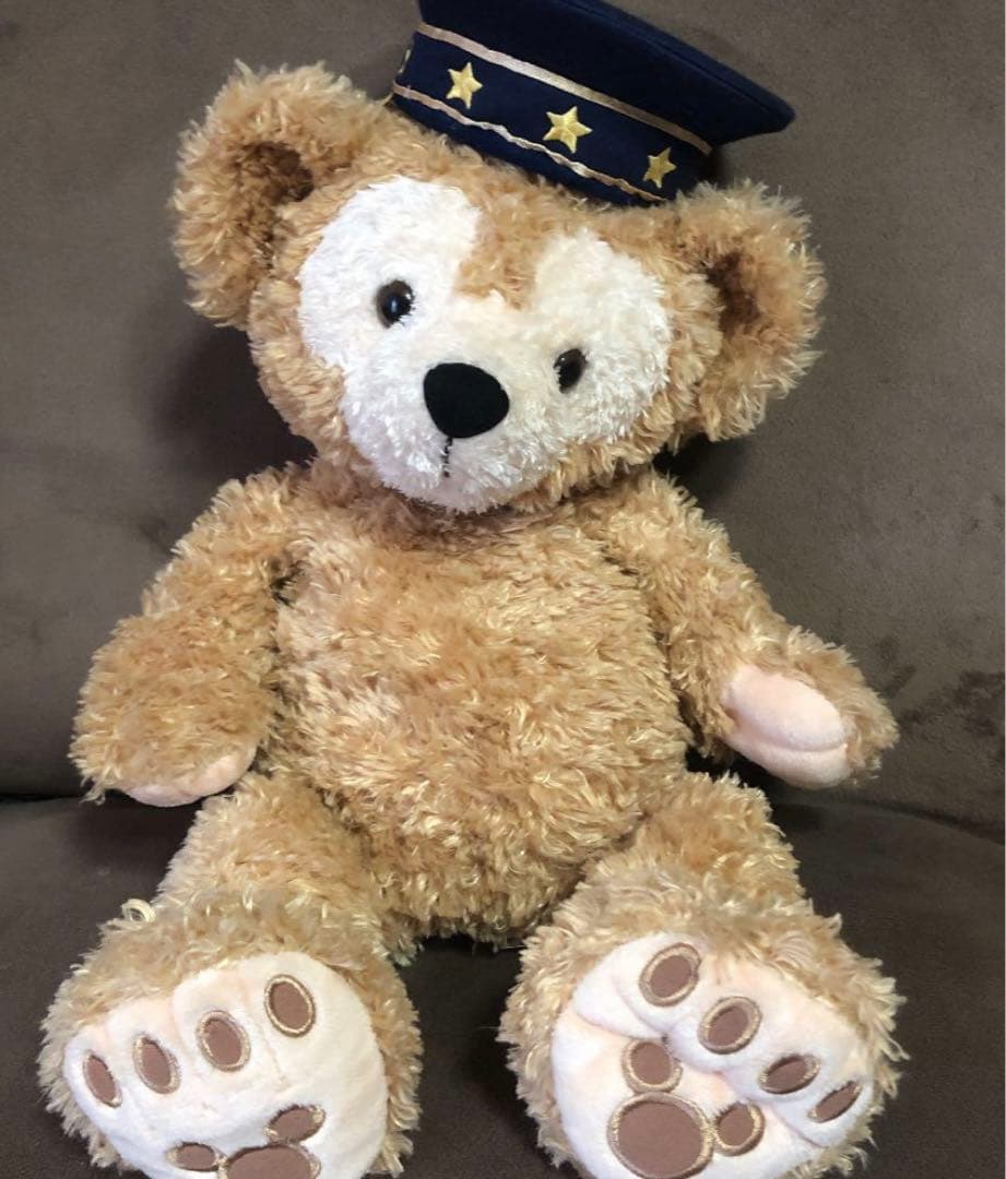 初期　ディズニー　ダッフィー 白タグ　ビーズ入り