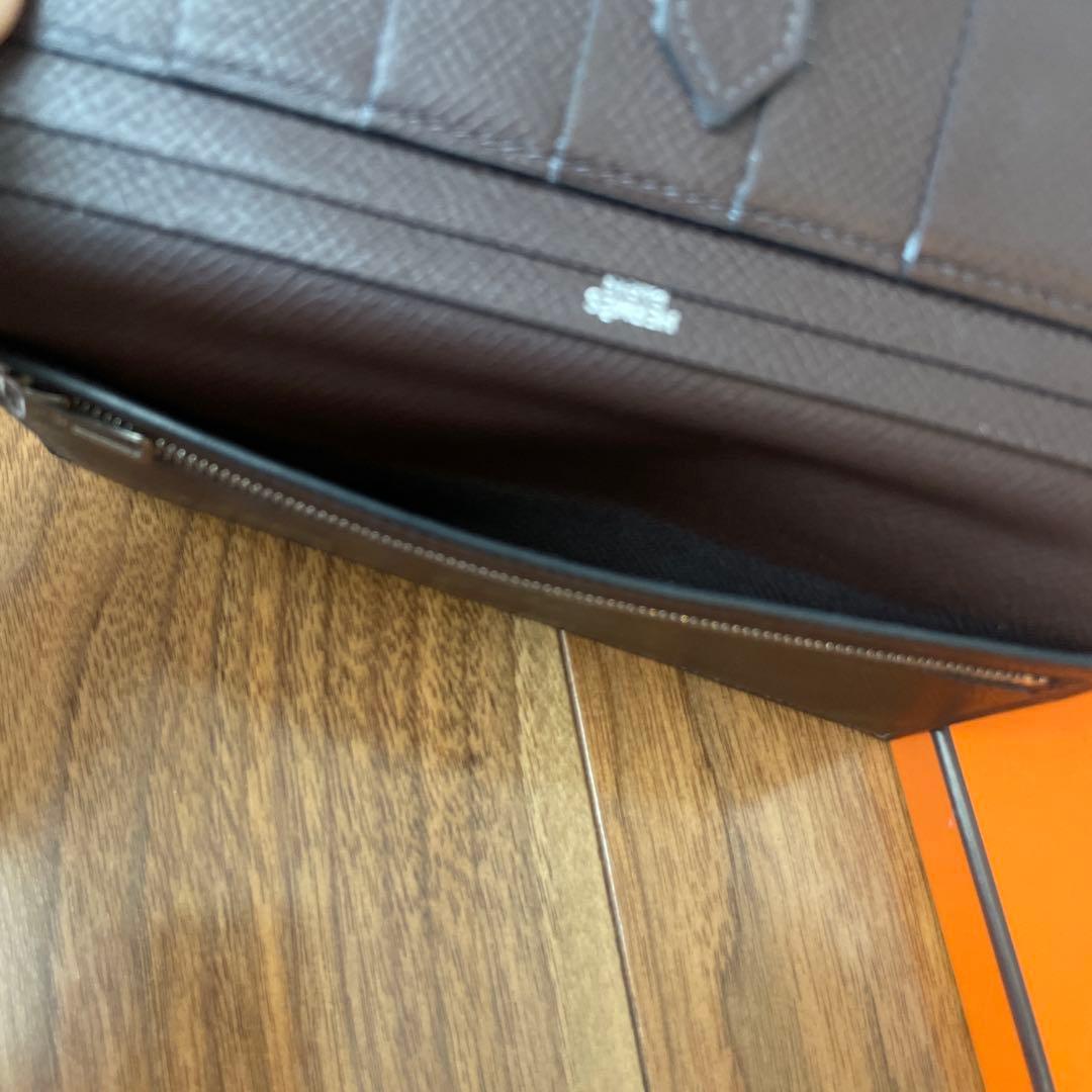 HERMES べアン財布　ショコラ箱あり