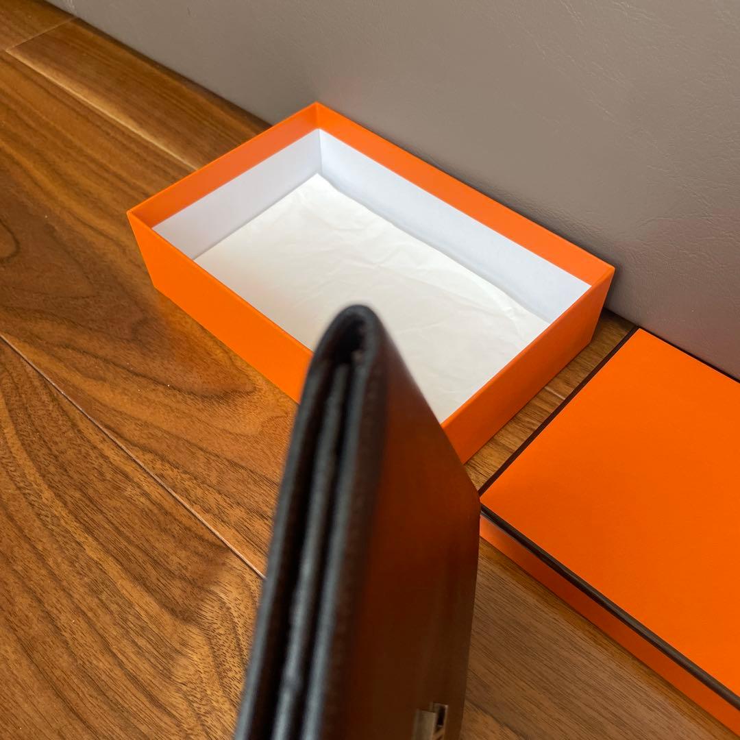 HERMES べアン財布　ショコラ箱あり