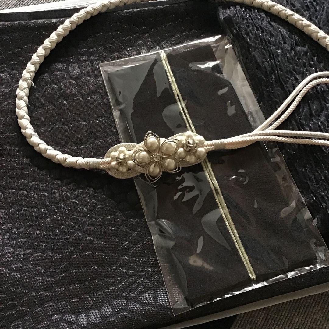 振袖フルセット　地紋　成人式　色無地振袖　赤　　黒　正絹　振袖6点セット