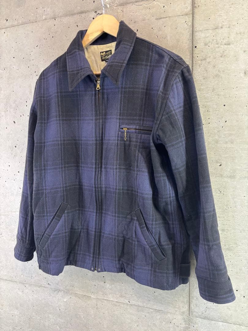 THE FLAT HEAD オンブレチェック ウールジャケット カバーオール