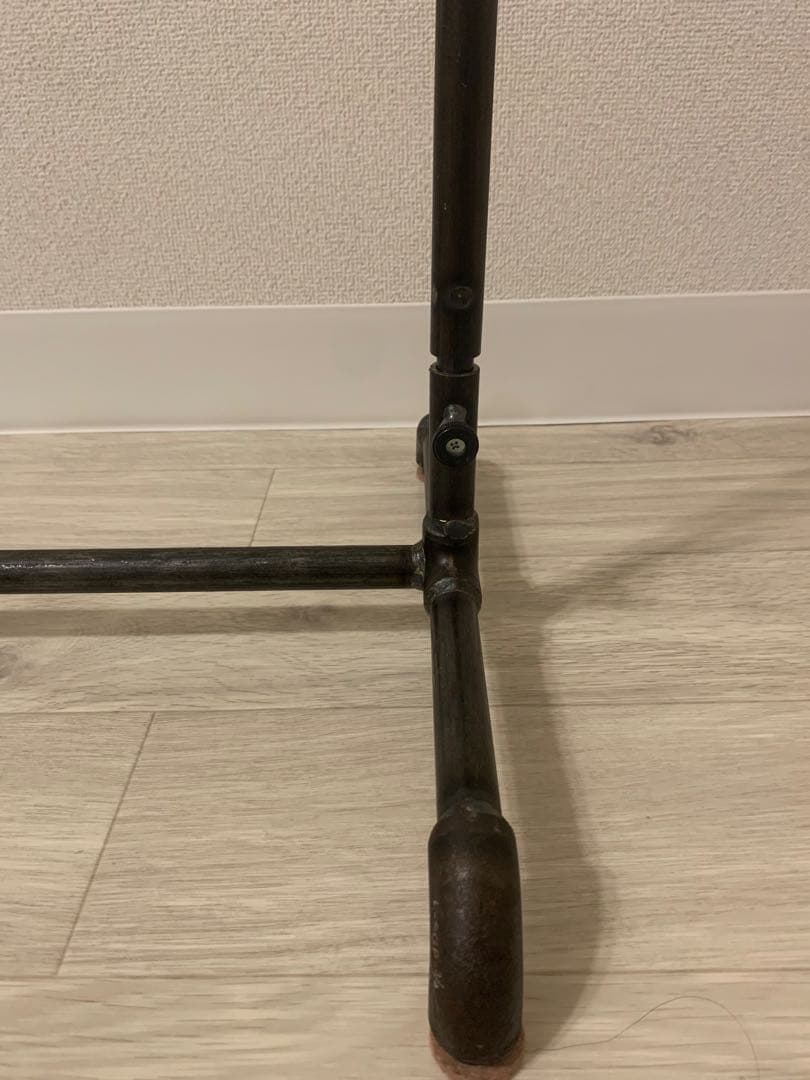 ✨ダブルスタンダード　職人ハンドメイド鉄製ハンガーラック