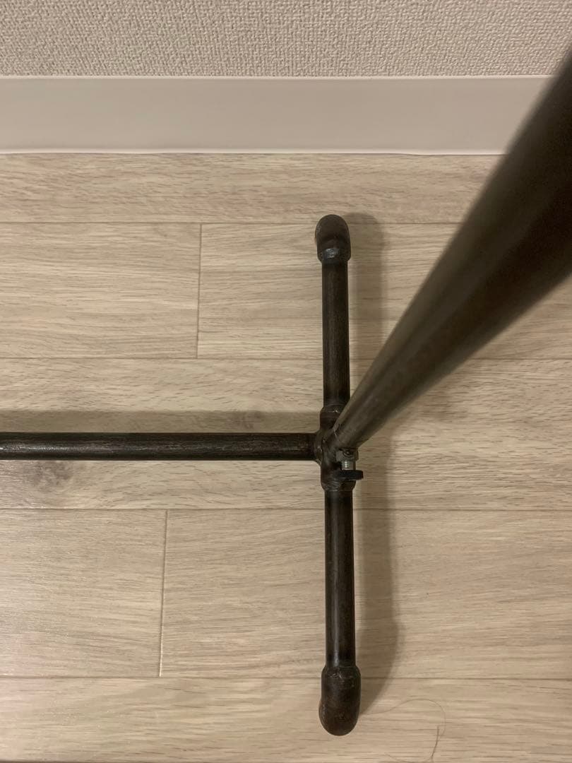 ✨ダブルスタンダード　職人ハンドメイド鉄製ハンガーラック