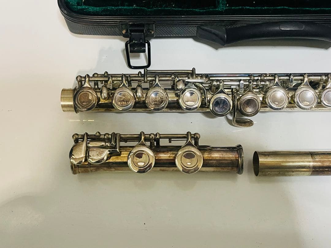 フルート本体 銀メッキ 16キー ケース付き