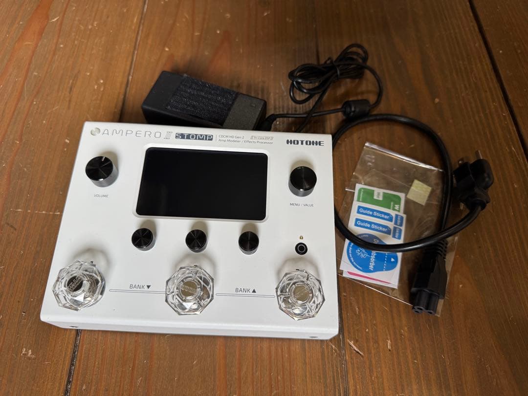 Hotone Ampero II Stomp+BOSS FS-6＋保護フィルム