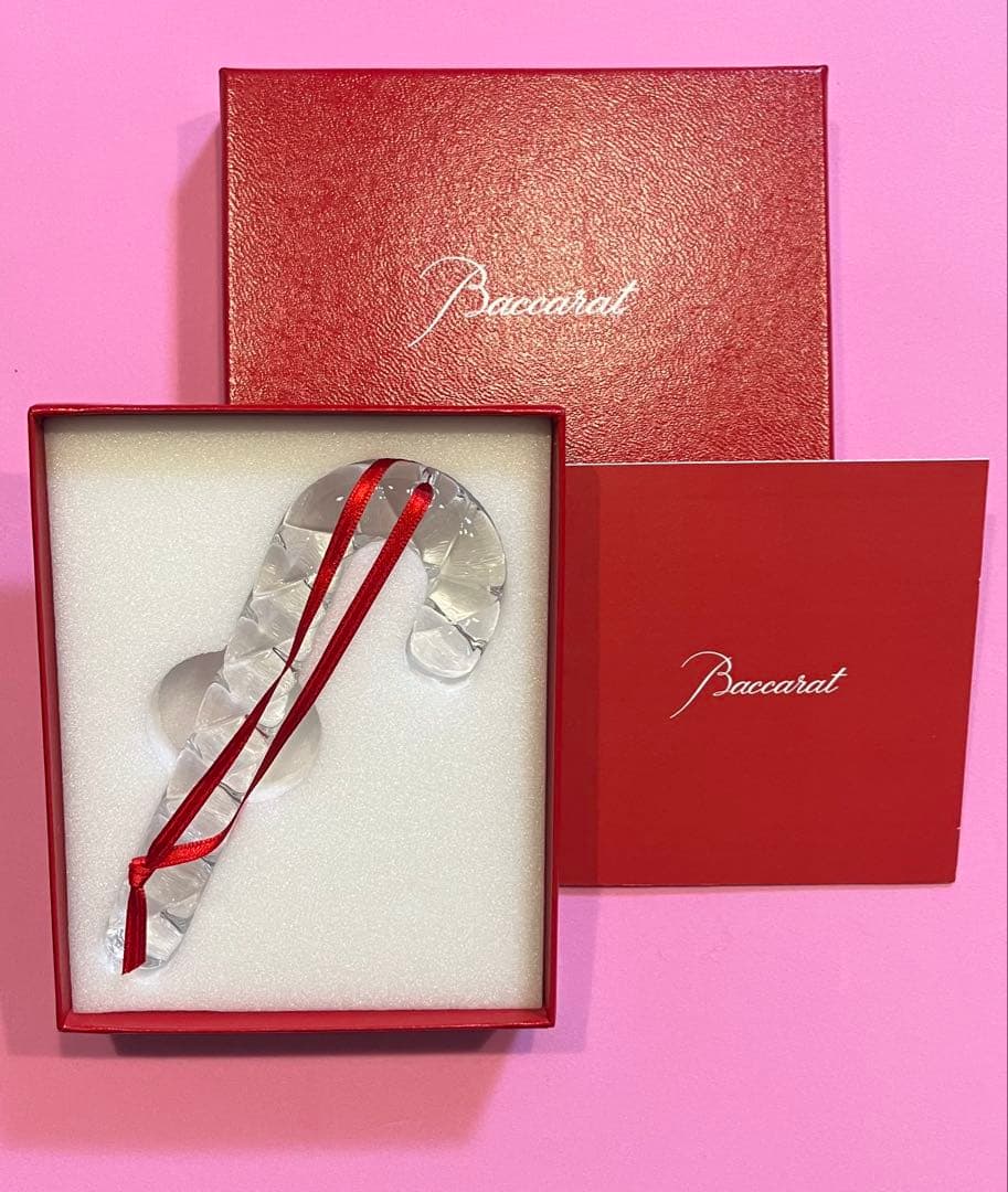 BaccaratバカラNOELノエル クリスマスオーナメント キャンディケイン