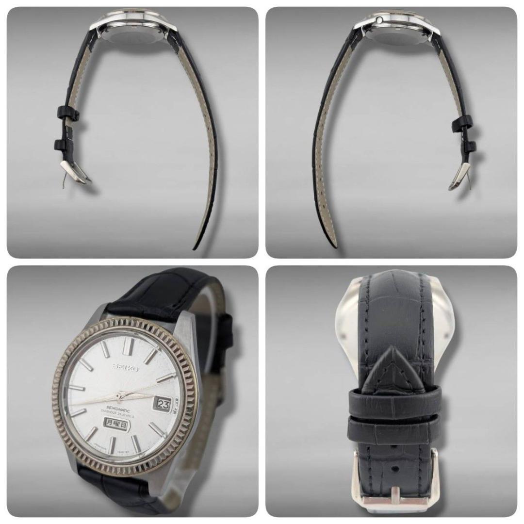 【新品ベルト・稼働】セイコーマチック ウィークデーター 26石 自動巻