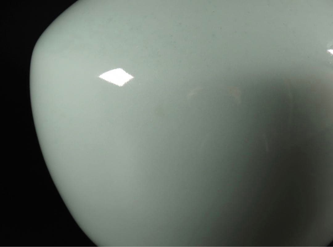 諏訪 蘇山 造 青磁　本人作 諏訪修 三代 諏訪蘇山 壺 花瓶　華道　　茶道具