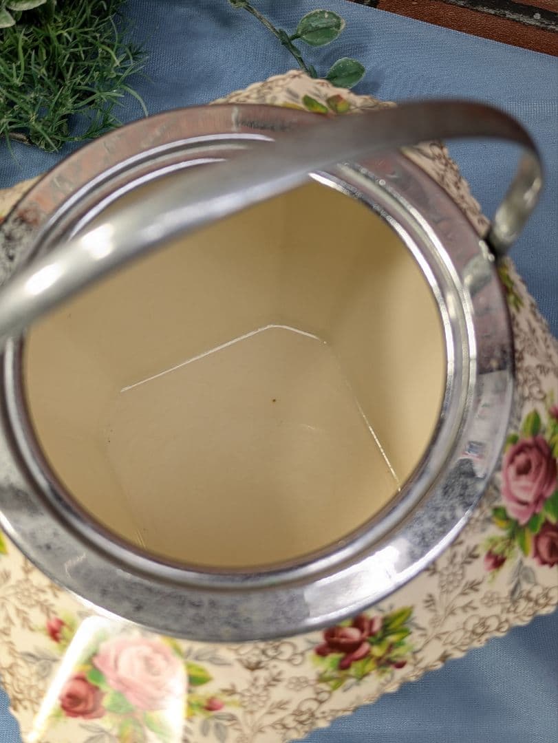 イギリス アンティーク 陶器製 ビスケットバレル バラ JAMES KENT