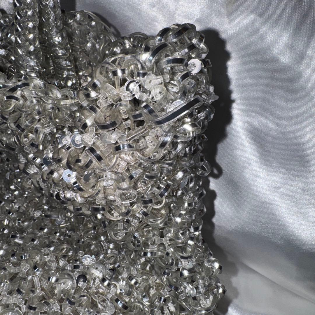 アンテプリマ ワイヤーグリッター シルバー バッグ　3way