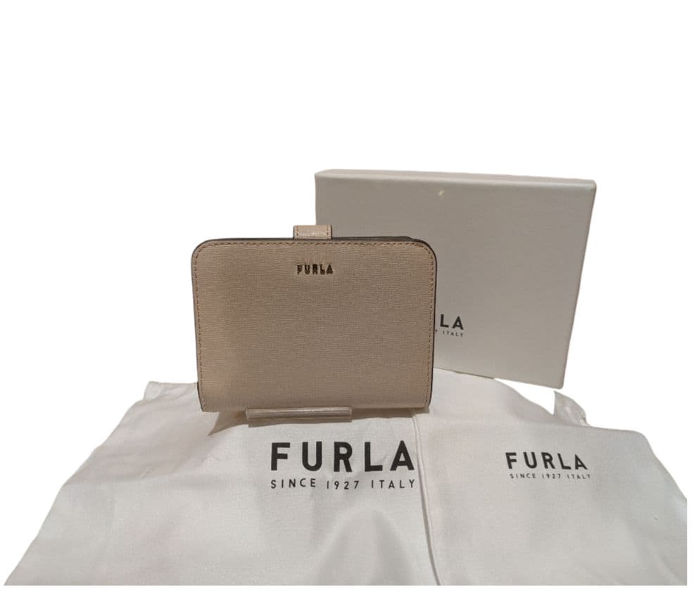 【新品未使用 ★箱付】フルラ バビロンs 二つ折り財布 ベーシュ バレリーナ