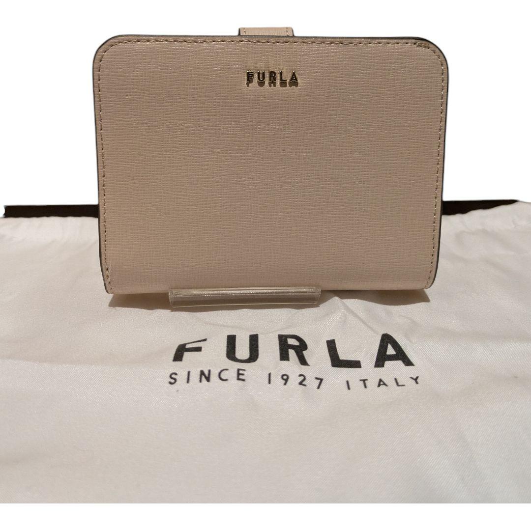 【新品未使用 ★箱付】フルラ バビロンs 二つ折り財布 ベーシュ バレリーナ