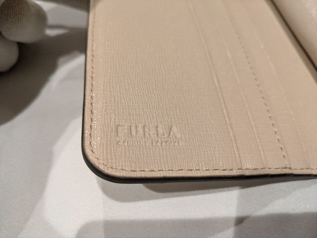 【新品未使用 ★箱付】フルラ バビロンs 二つ折り財布 ベーシュ バレリーナ