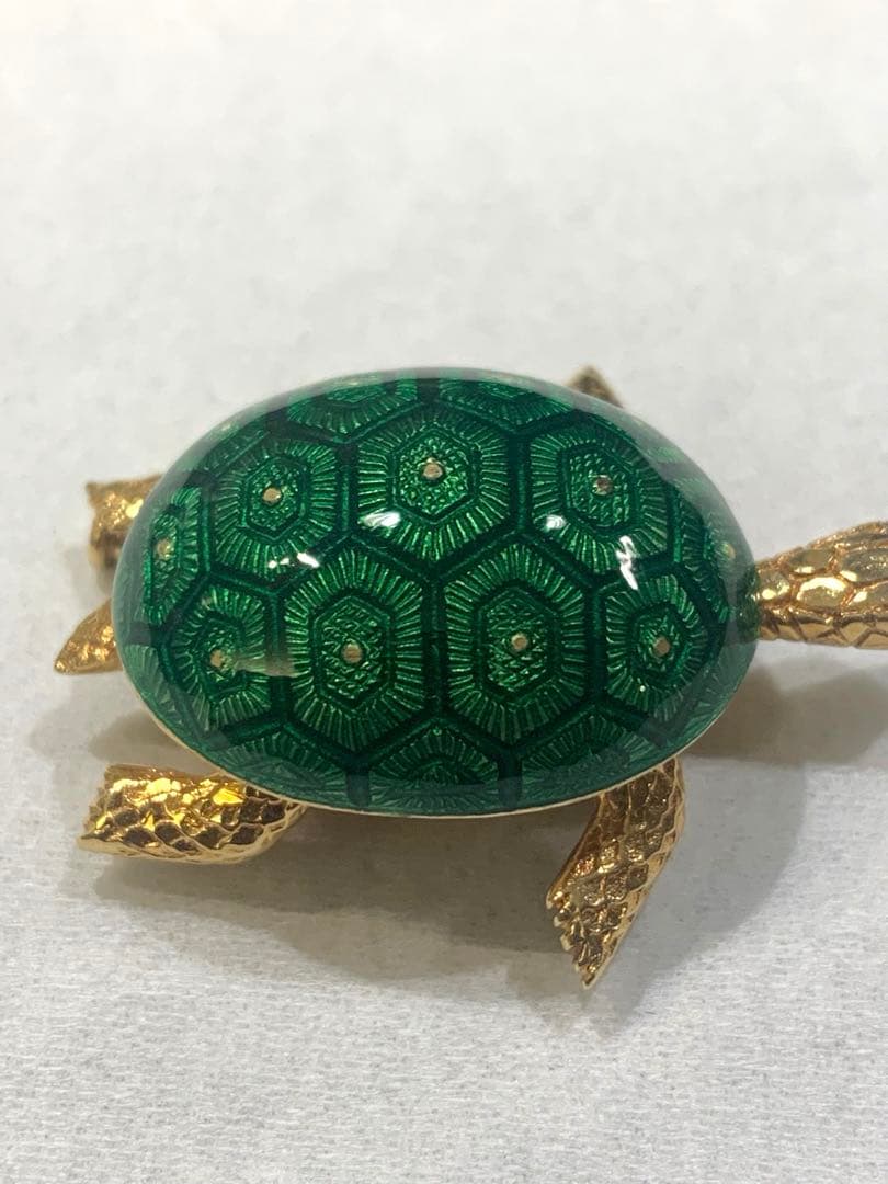 希少☆BOUCHERON☆ブシュロン 亀タートル ヘキサゴン　ブローチ