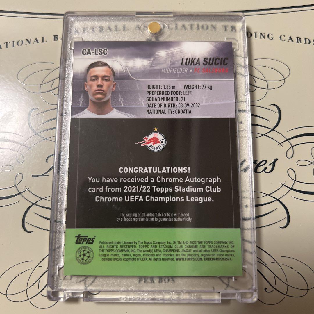 ルカ スシッチ スチッチ Topps Stadium Club  直筆サイン