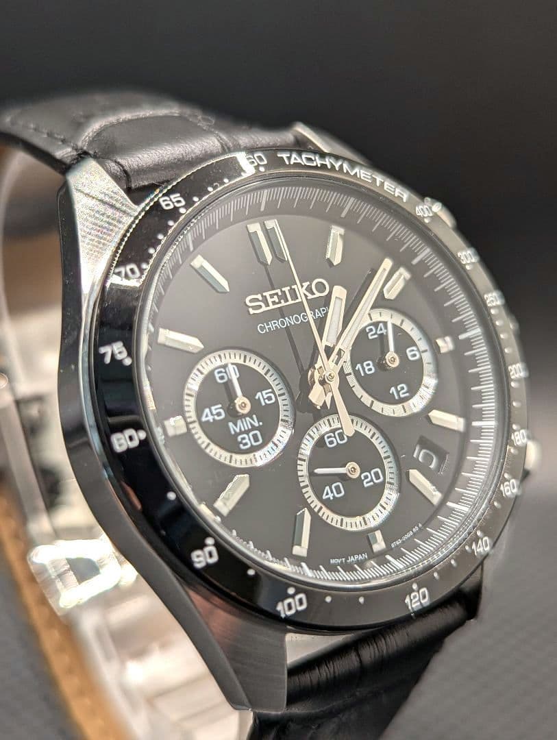 【ほぼ未使用】SEIKO セイコー セレクション 8T63-00D0 黒文字盤