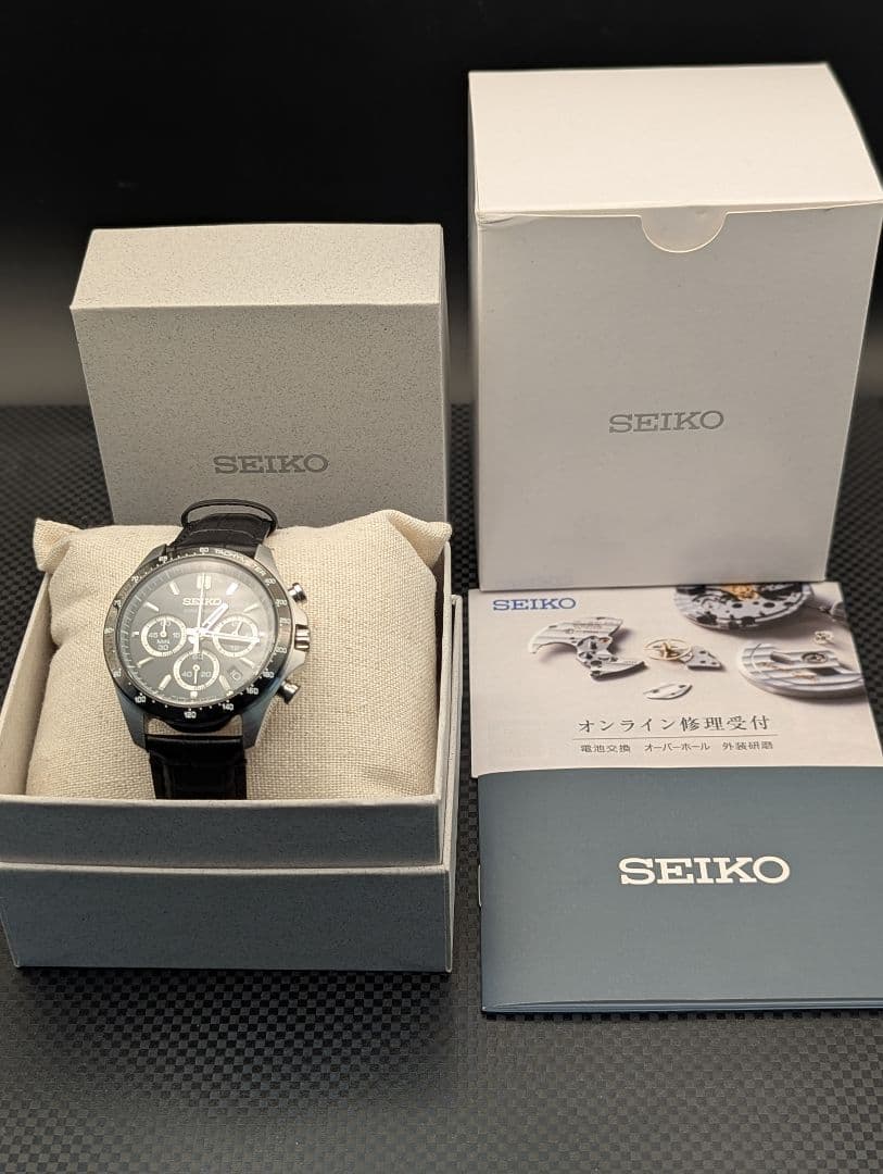 【ほぼ未使用】SEIKO セイコー セレクション 8T63-00D0 黒文字盤