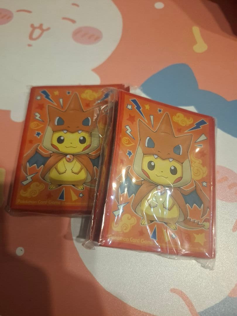 未開封　デッキシールド　メガリザードンY ポンチョを着たピカチュウ　2個