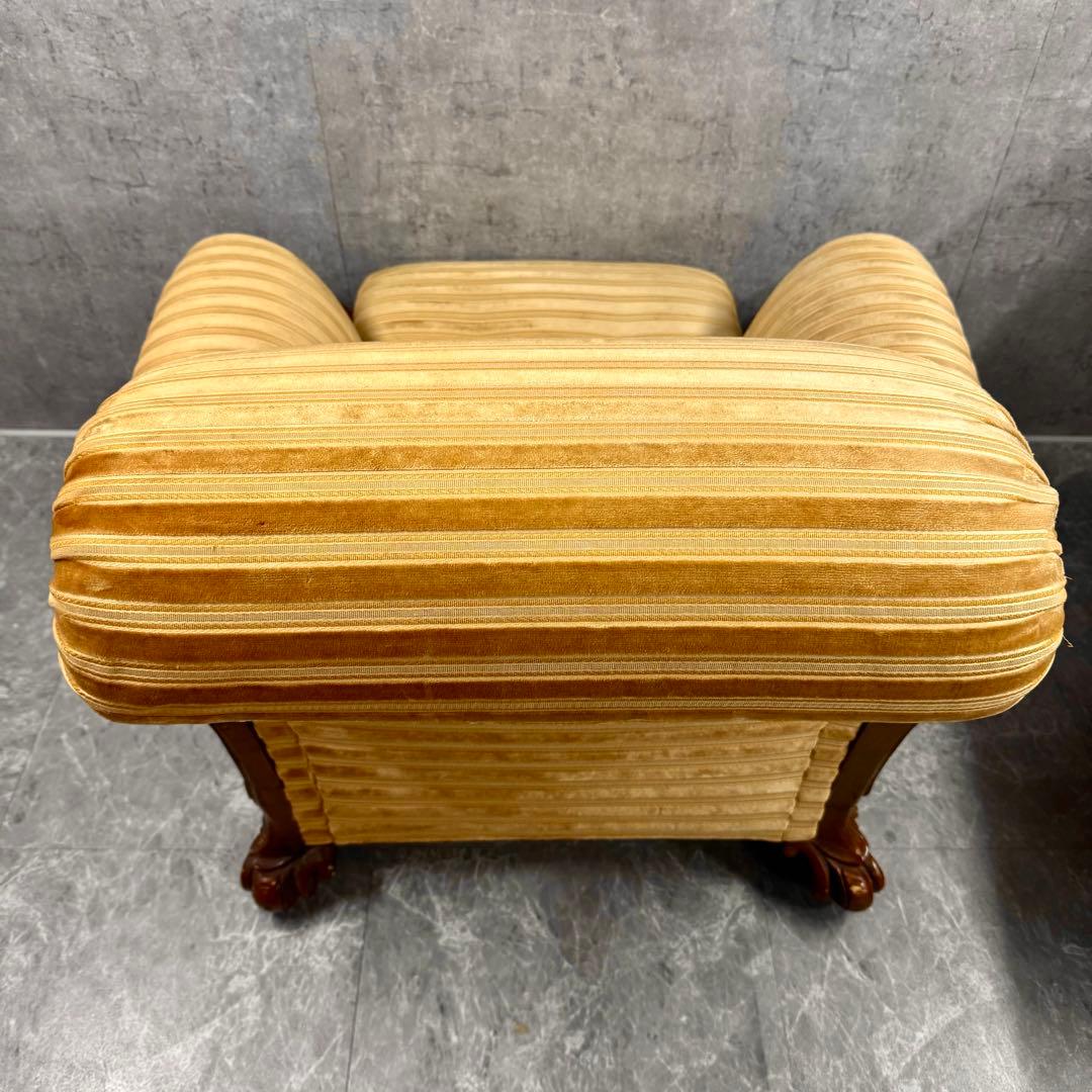 重厚な存在感　中国家具 花梨材 唐木 ソファ チェア 無垢 高級飾り家具　①