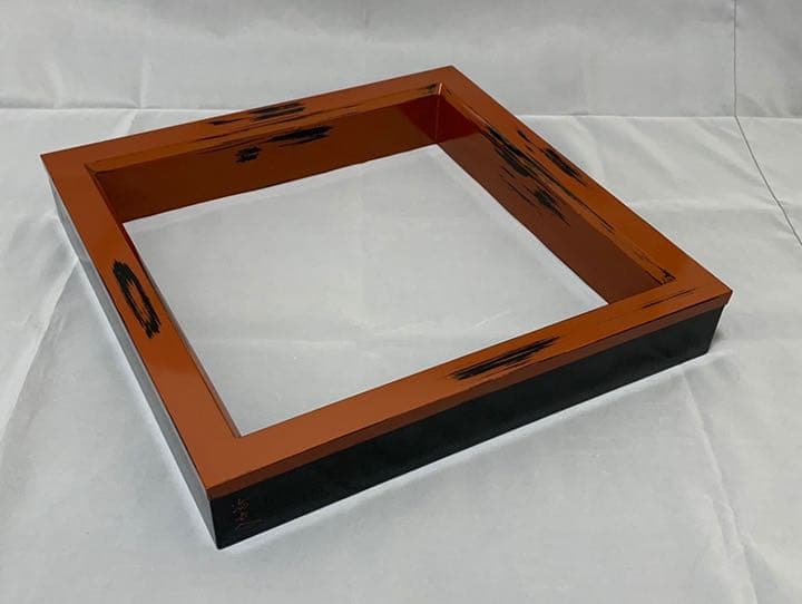 茶道具　根来　炉縁　村瀬治兵衛