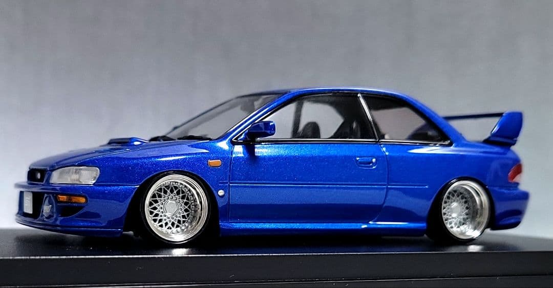 1/43　スバル　インプレッサ改　22B-STi　BBS-RS　アルミ製　深リム