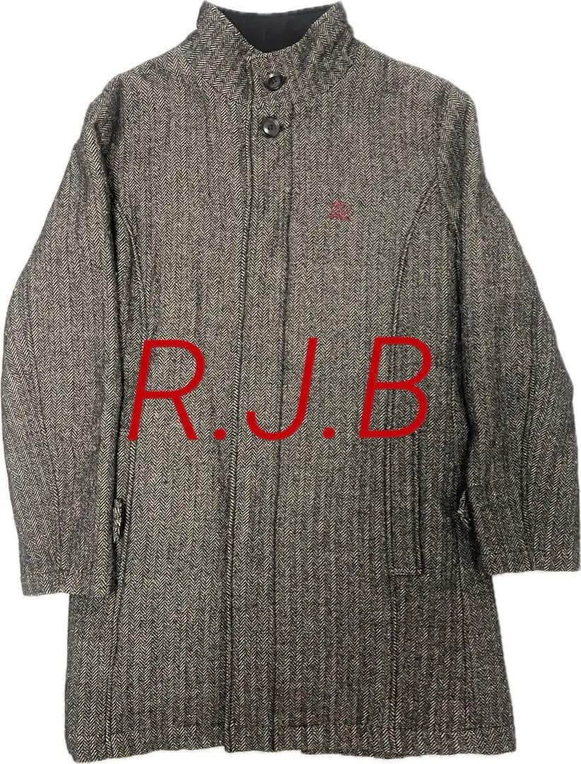 【今月のみ値引き中】RJB 　ヘリンボーン柄　スタンドカラーコート