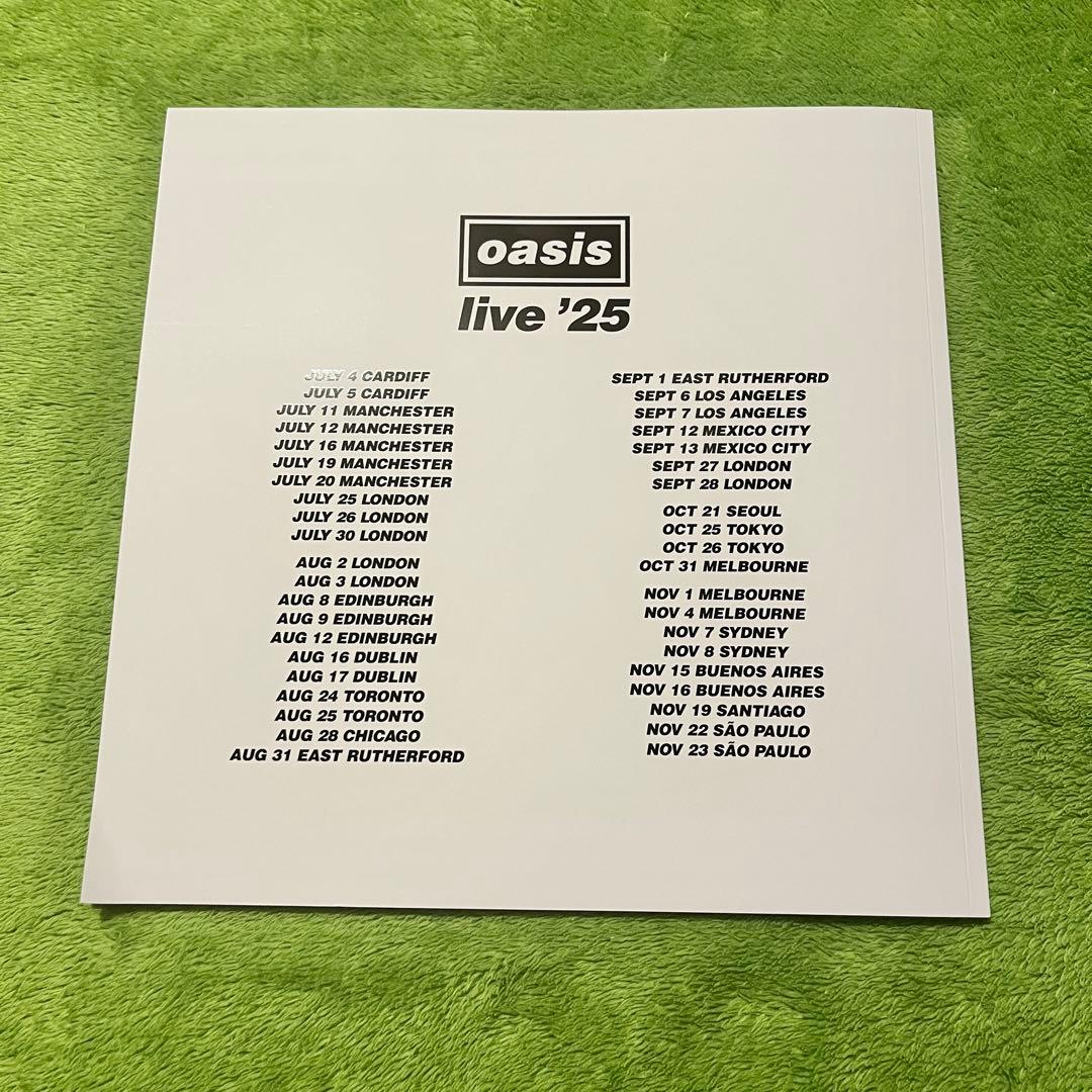 【難あり】oasis live'25 公式パンフレット オマケ付き